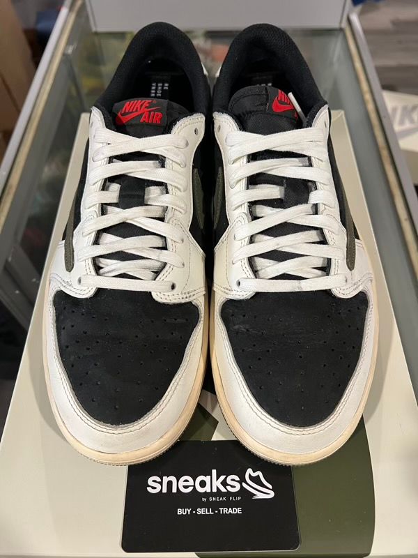 USED SIZE 11W/9.5M Jordan 1 Retro Low OG SP Travis Scott Olive (Women's) - Used