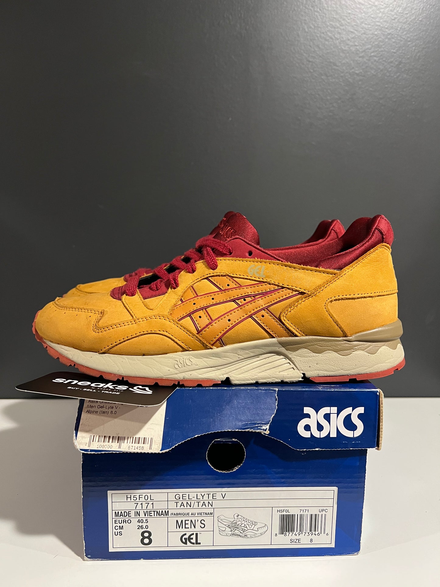 USED Gel Lyte 5 Alpine Blast Pack H5F0L-7171 SIZE 8M OG ALL