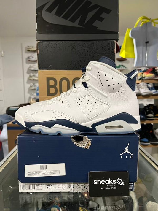 NEW SIZE 12M Jordan 6 Retro Midnight Navy (2022) - New with defect