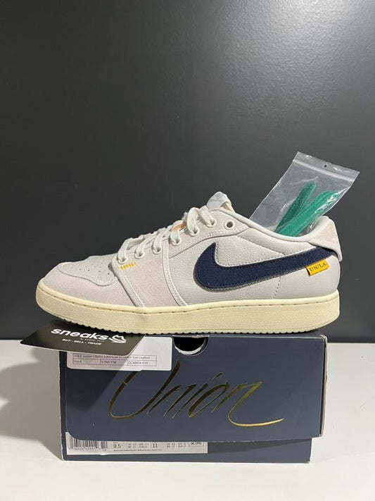 SIZE 9.5M Jordan 1 Retro AJKO Low SP Union Sail Leather - Used