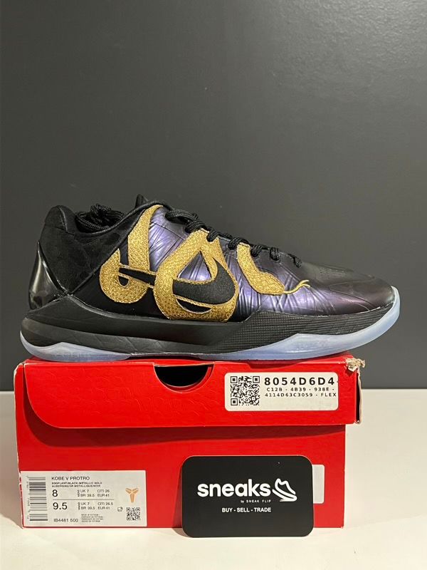 USED SIZE 8M Nike Kobe 5 Protro Year of the Mamba Eggplant - Used