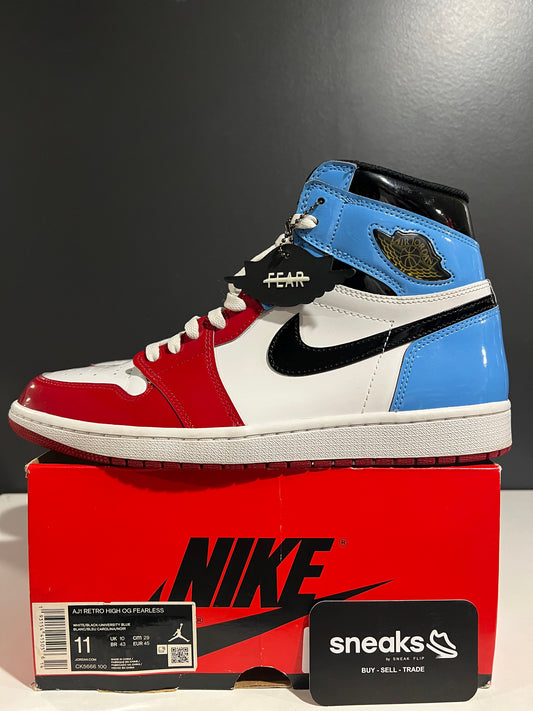 USED Air Jordan 1 Retro High OG Fearless CK5666-100 SIZE 11M NO LID SP25-109