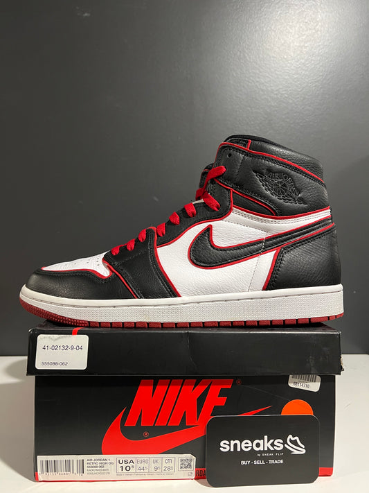USED Air Jordan 1 Retro High OG Bloodline 555088-062 SIZE 10.5M OG ALL AG25-274