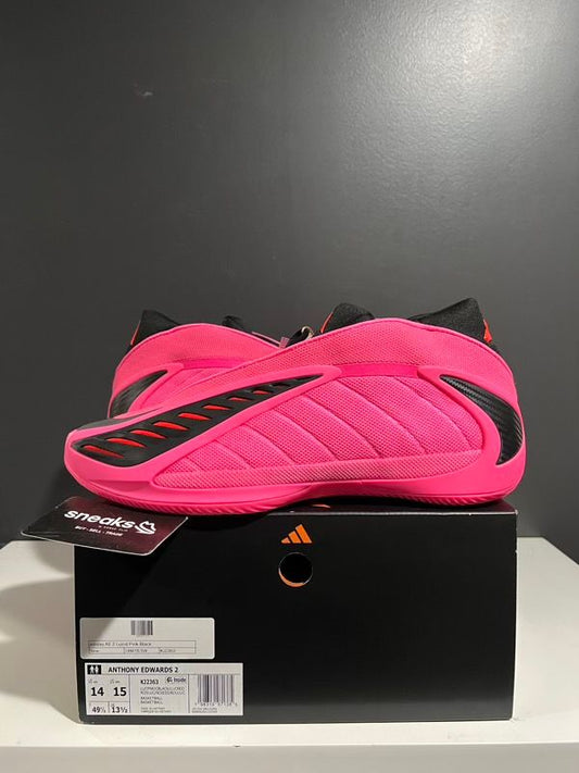 NEW SIZE 14M Adidas AE 2 Lucid Pink Black