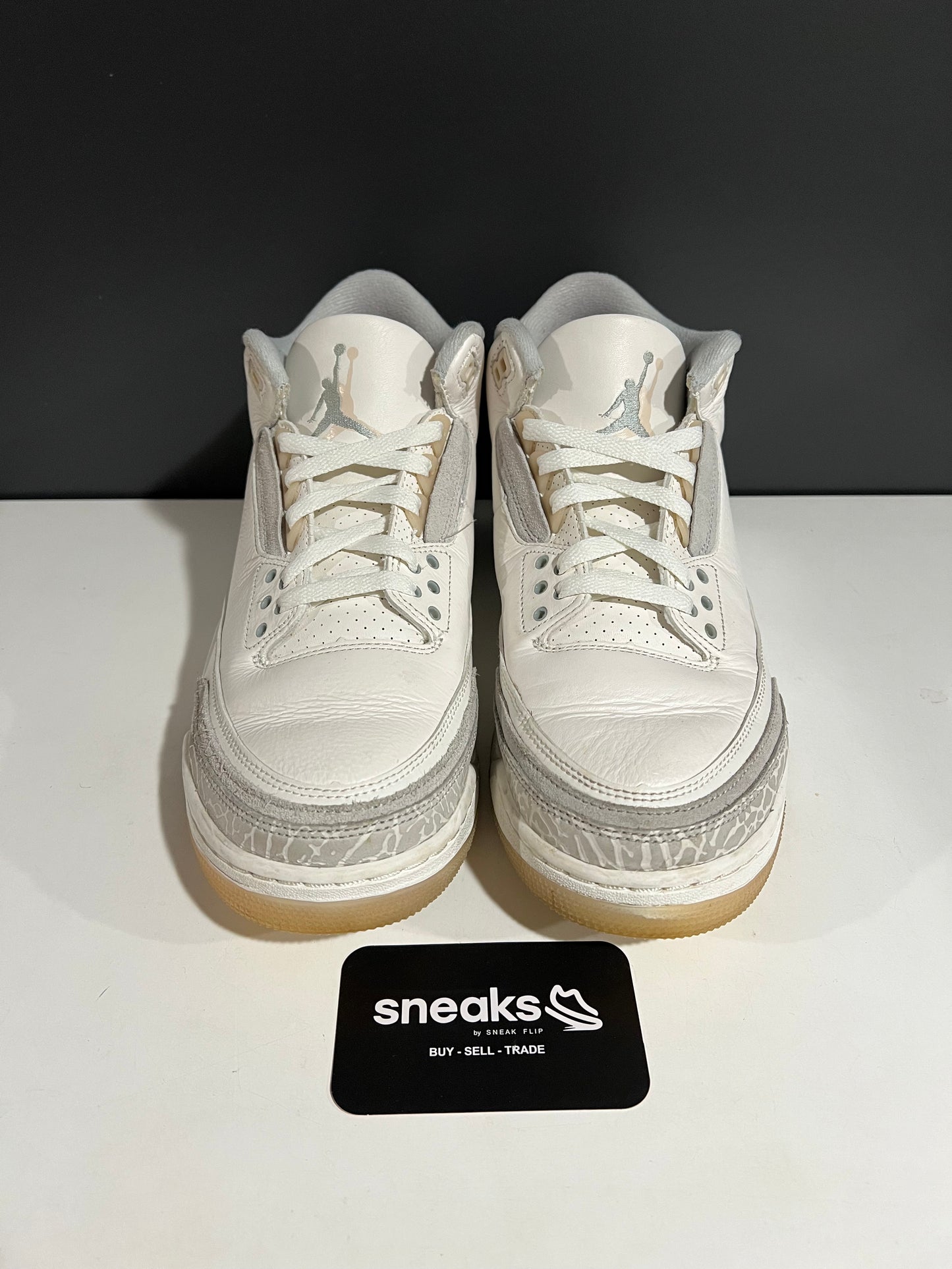 USED Air Jordan 3 Retro SE Craft Ivory FJ9479-100 SIZE 9.5M NO BOX AG25-15