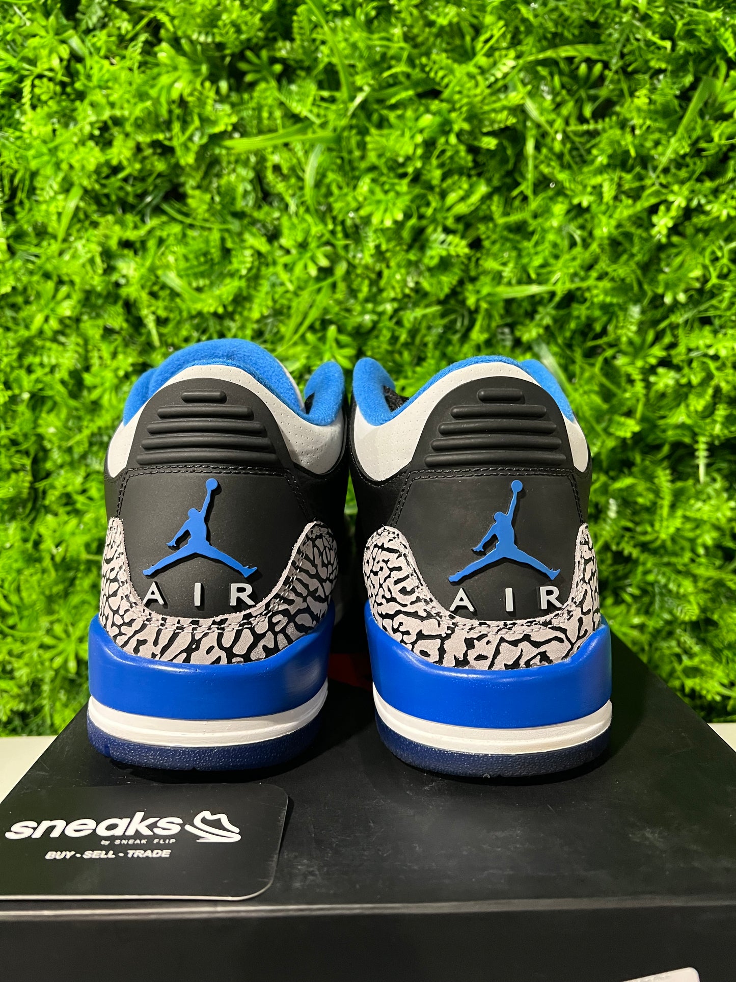 USED Air Jordan 3 Retro Sport Blue 136064-007 SIZE 9.5M OG ALL