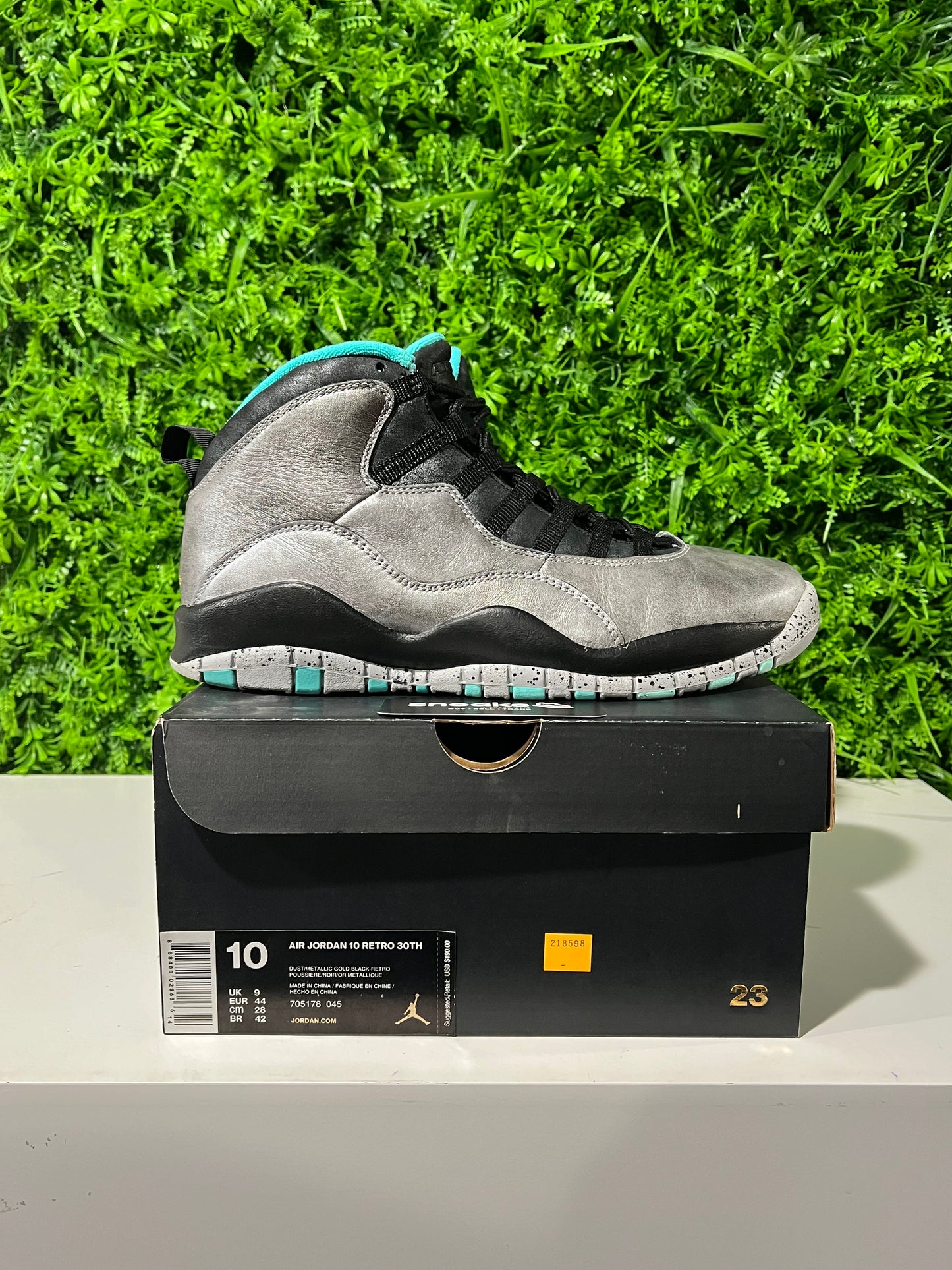USED Air Jordan 10 Retro Lady Liberty 705178-045 SIZE 10M OG ALL
