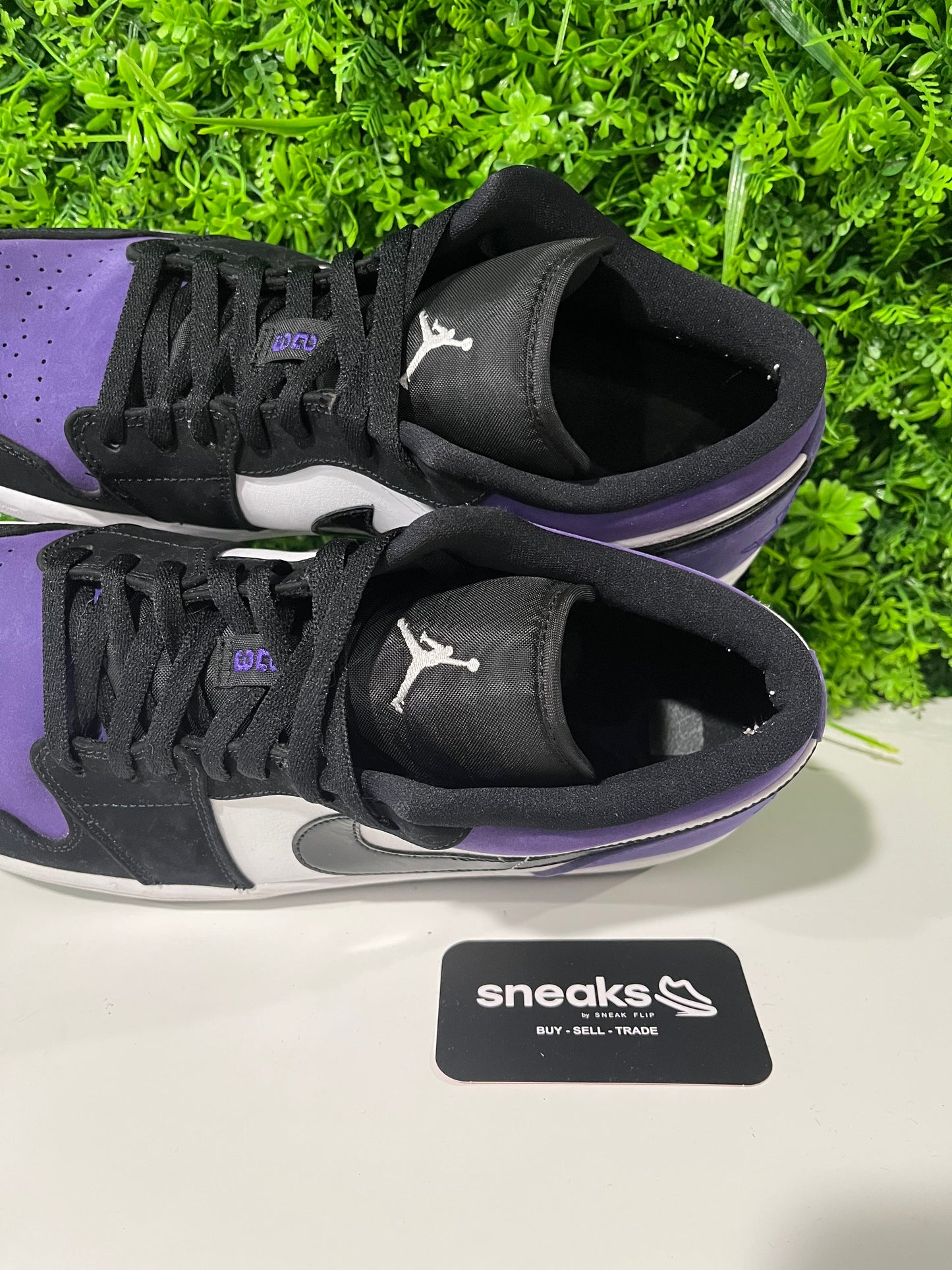 USED Air Jordan 1 Low Court Purple 553558-125 SIZE 13M NO BOX