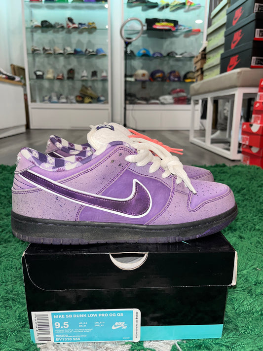 Concepts x Dunk Low SB Purple Lobster BV1310-555 USED SIZE 9.5M