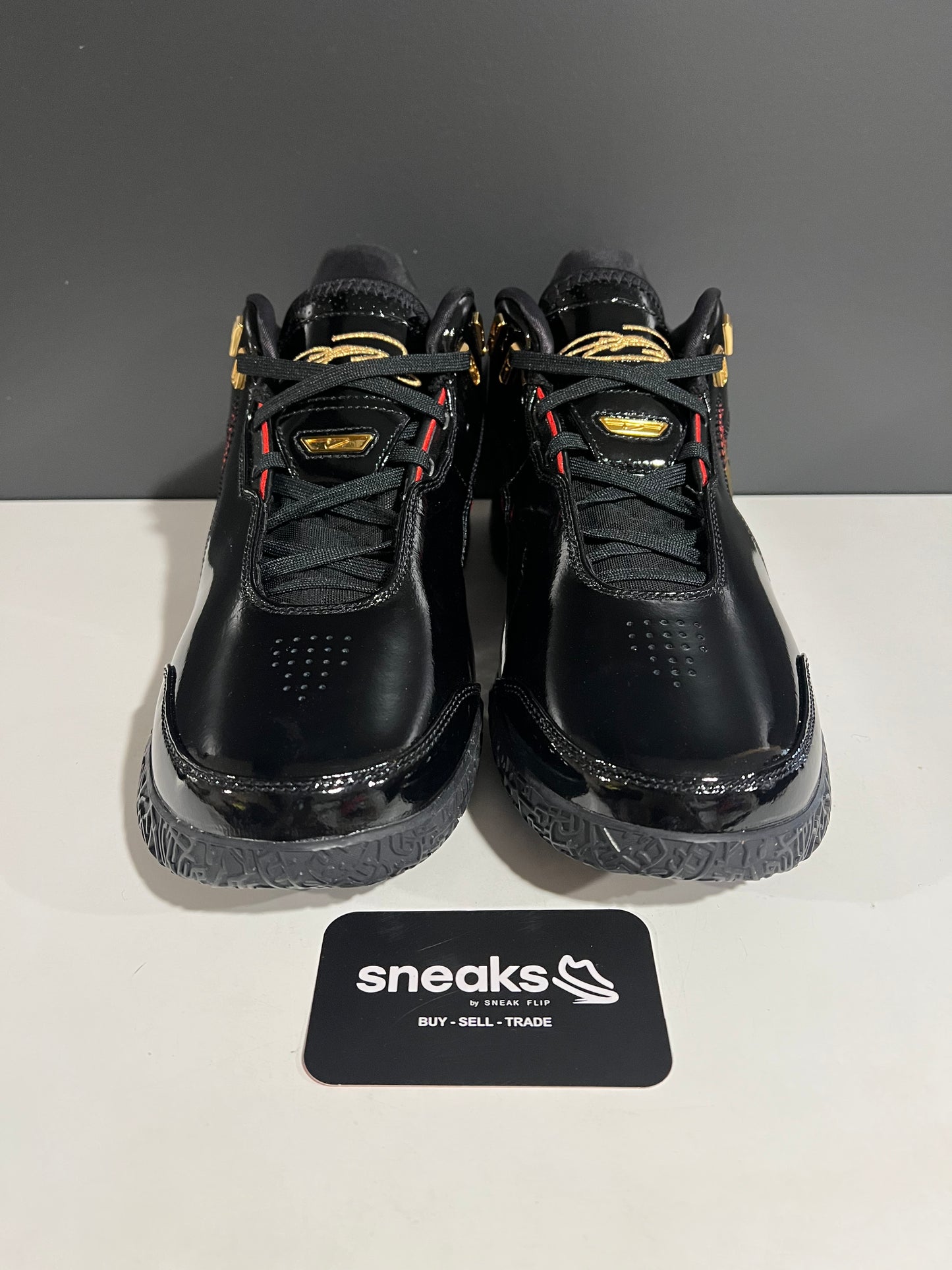 NEW Nike Zoom LeBron NXXT Gen AMPD Black Metallic Gold Red FJ1566-001 SIZE 9M OG ALL JY25-294