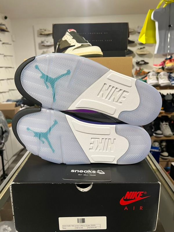 NEW SIZE 11M Jordan 5 Retro Grape (2025)
