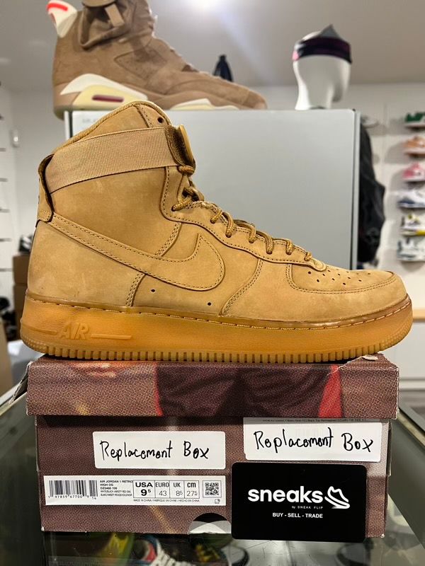 USED SIZE 10M Nike Air Force 1 High Wheat (2015) - USED NO BOX