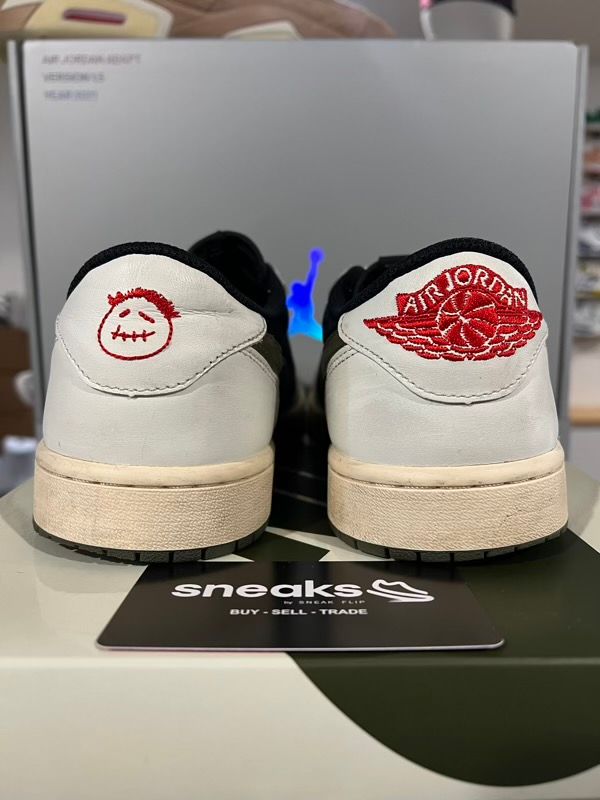 USED SIZE 11W/9.5M Jordan 1 Retro Low OG SP Travis Scott Olive (Women's) - Used