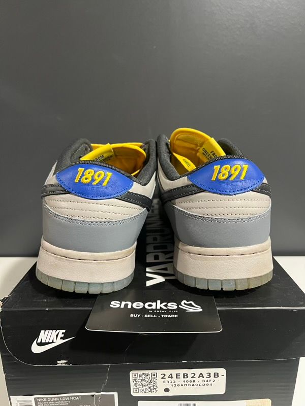 USED SIZE 12.5M Nike Dunk Low North Carolina A&T - Used