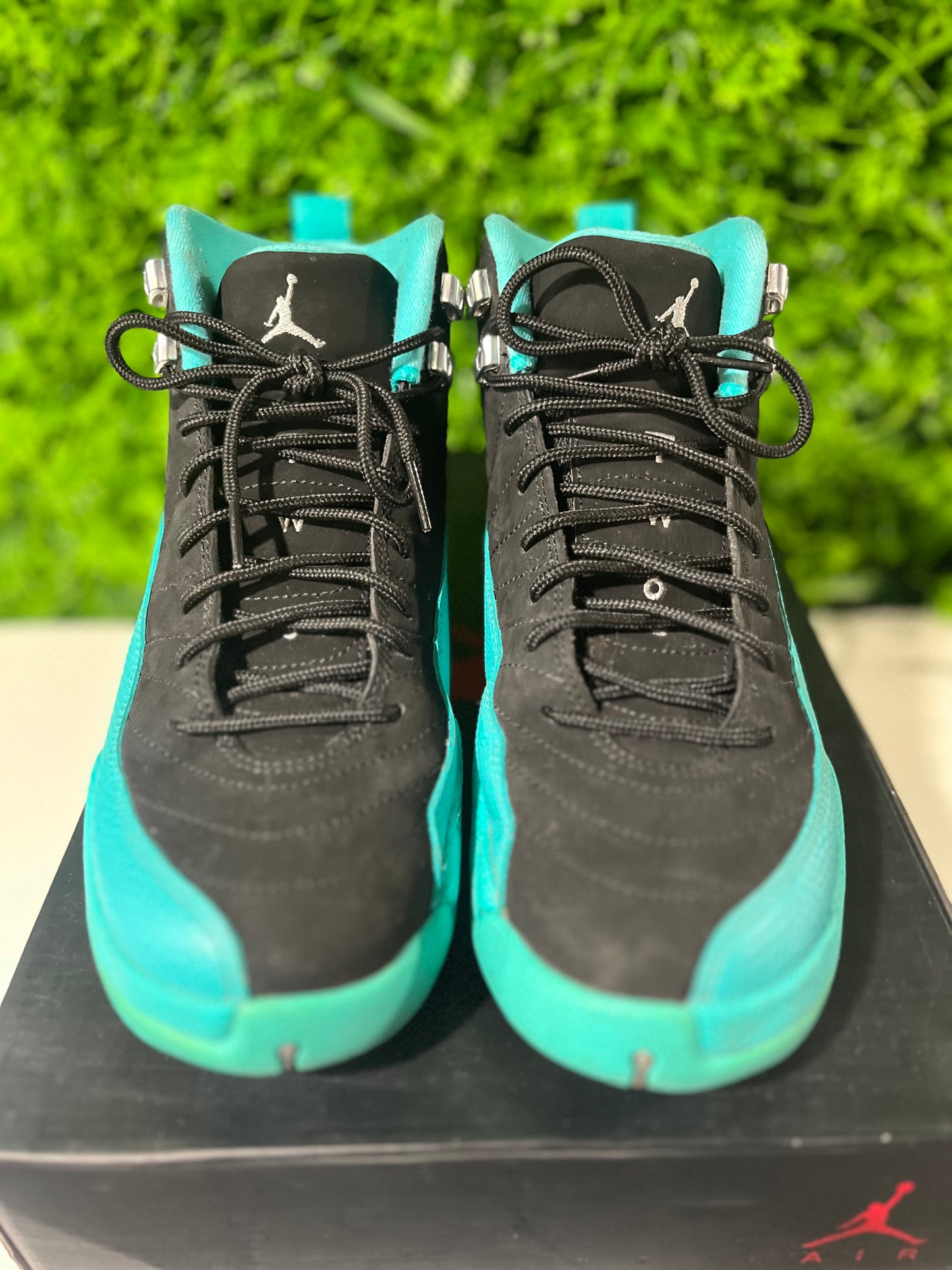 Air Jordan 12 GG Hyper Jade 510815-017 USED SIZE 8.5M REP BOX