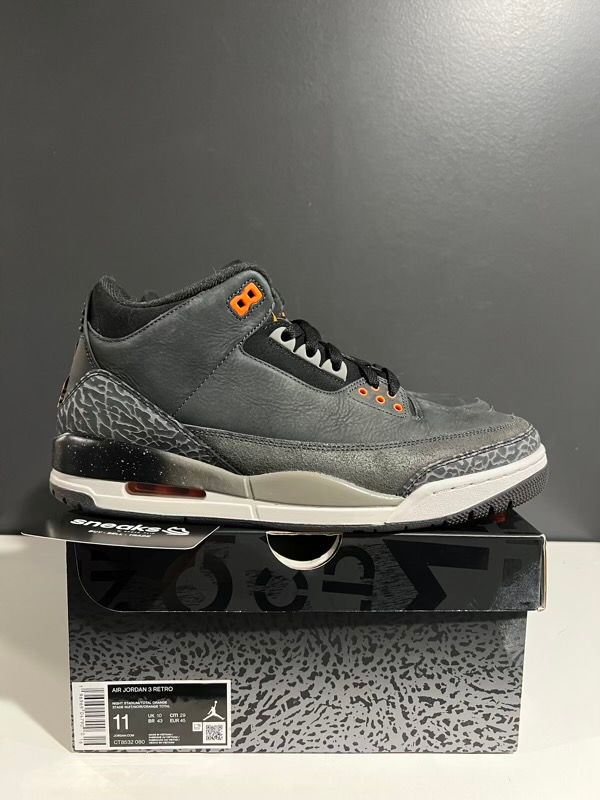USED SIZE 11M Jordan 3 Retro Fear Pack (2023) - Used