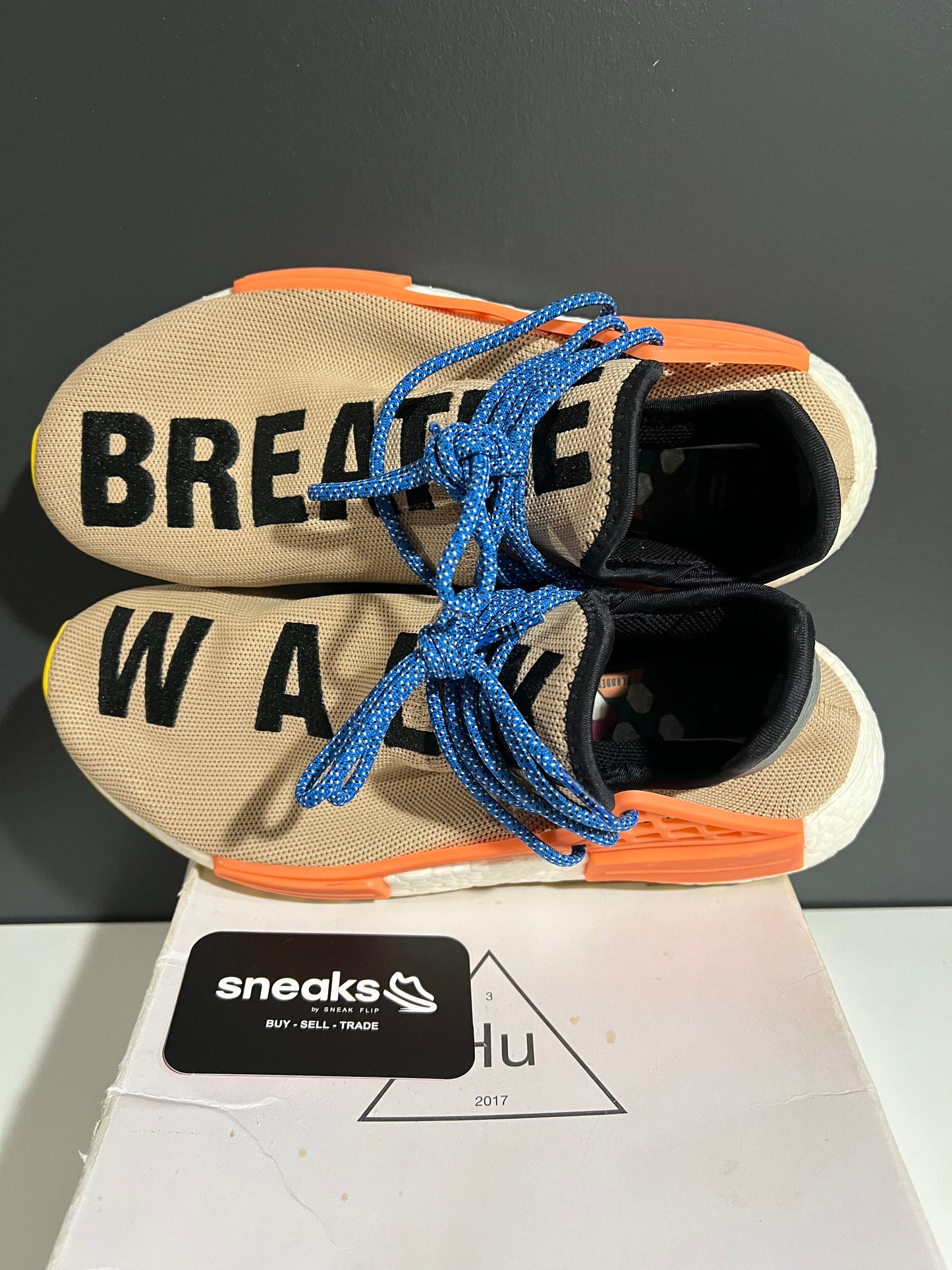 USED Pharrell x NMD Trail Human Race AC7361 SIZE 8M OG ALL JY25-155