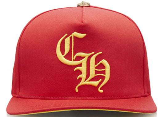 Chrome Hearts CH Gold Button Hat Red/Yellow
