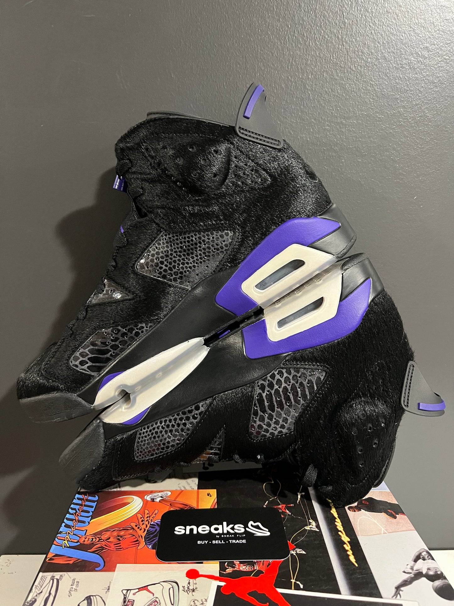 USED Social Status x Air Jordan 6 Retro Pony Hair AR2257-005 SIZE 9.5M OG ALL