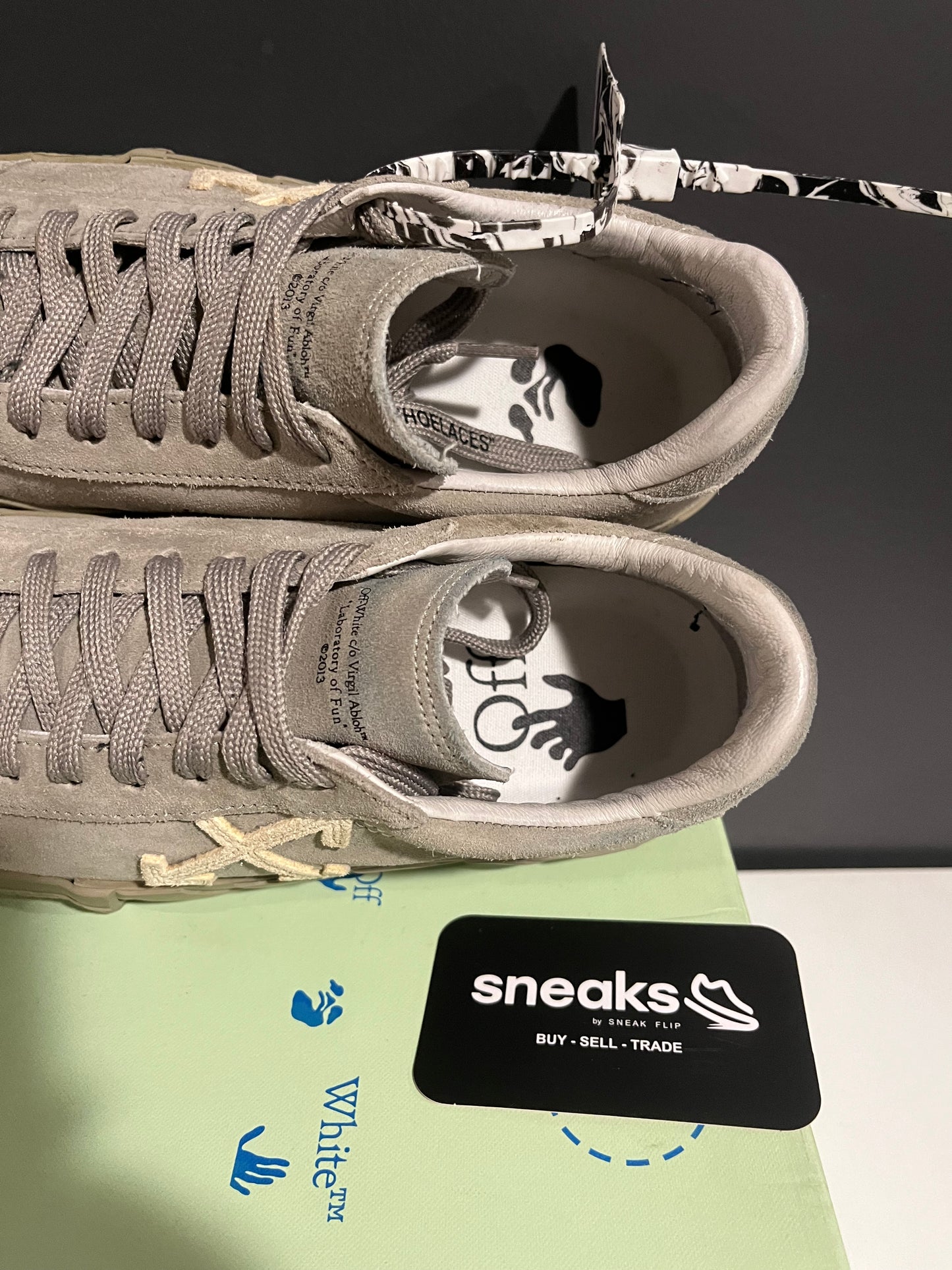 USED Off White Wmns Vulc Sneaker Dark Beige 0WIA178F21LEA0016101 39EU OG ALL