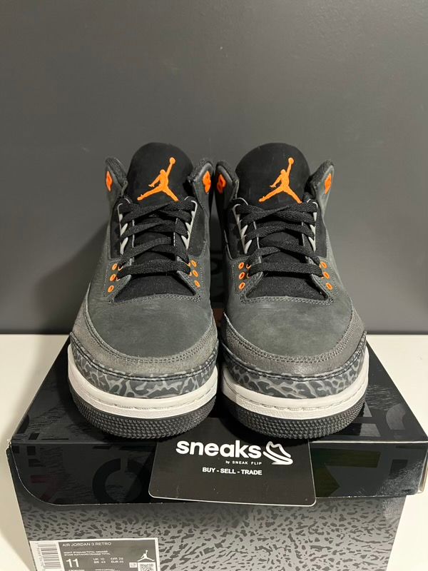 USED SIZE 11M Jordan 3 Retro Fear Pack (2023) - Used