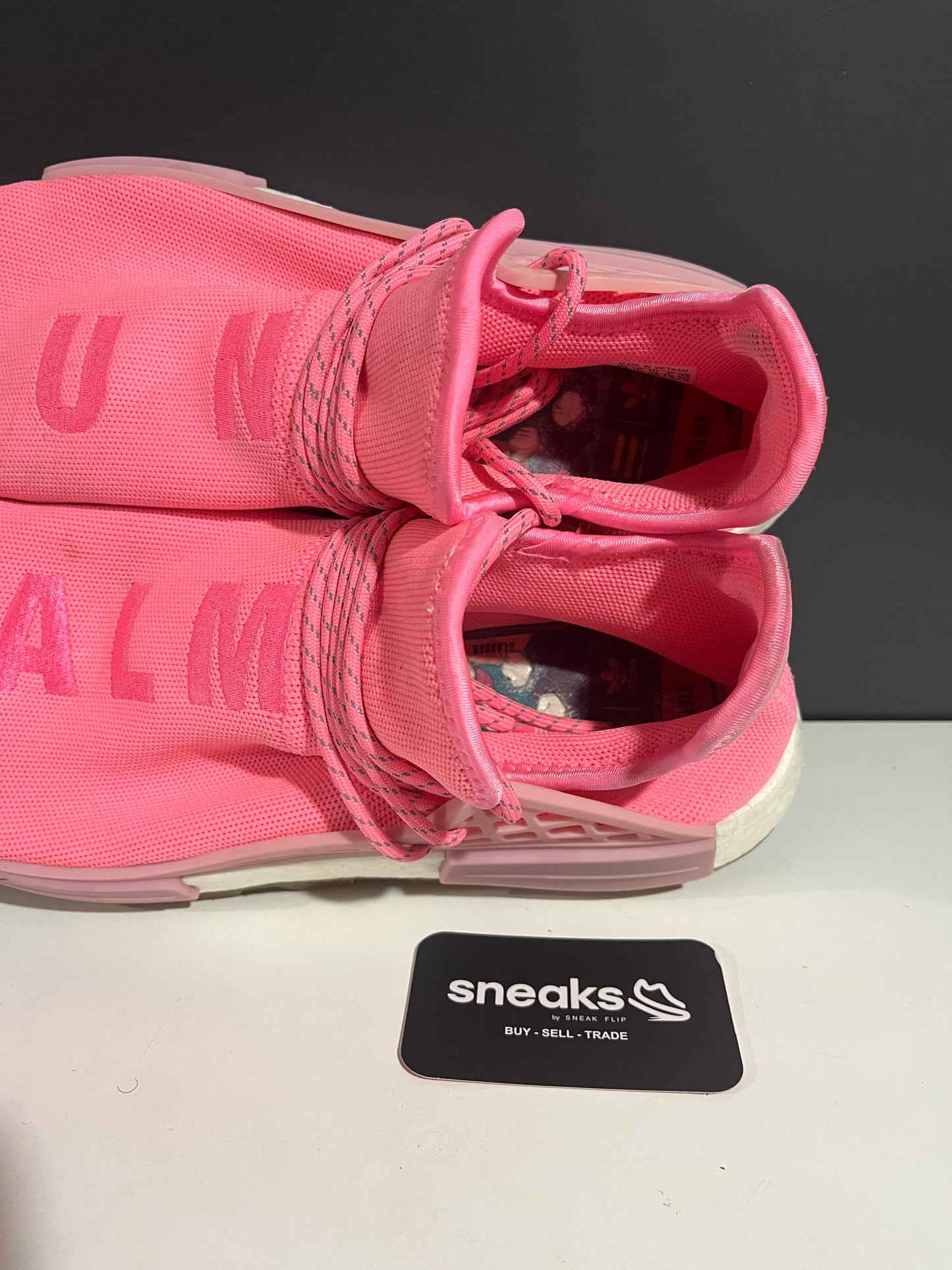 USED Pharrell x NMD Human Race Trail PRD Sun Calm EG7740 SIZE 13M NO BOX