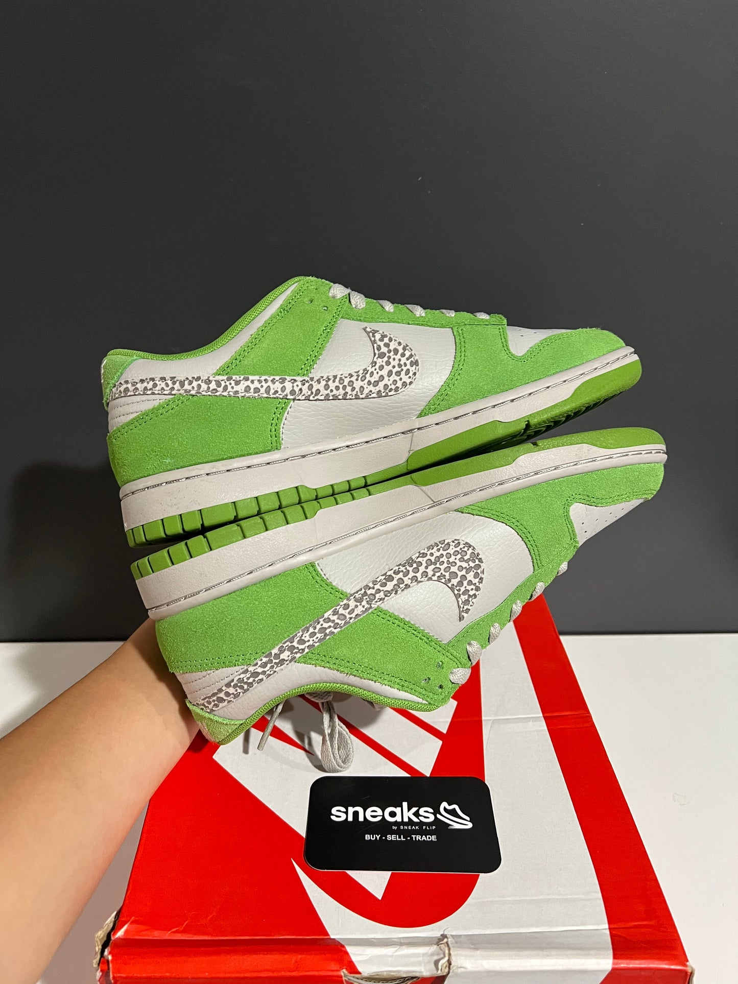 Nike Dunk Low AS Safari Swoosh Chlorophyll - Used