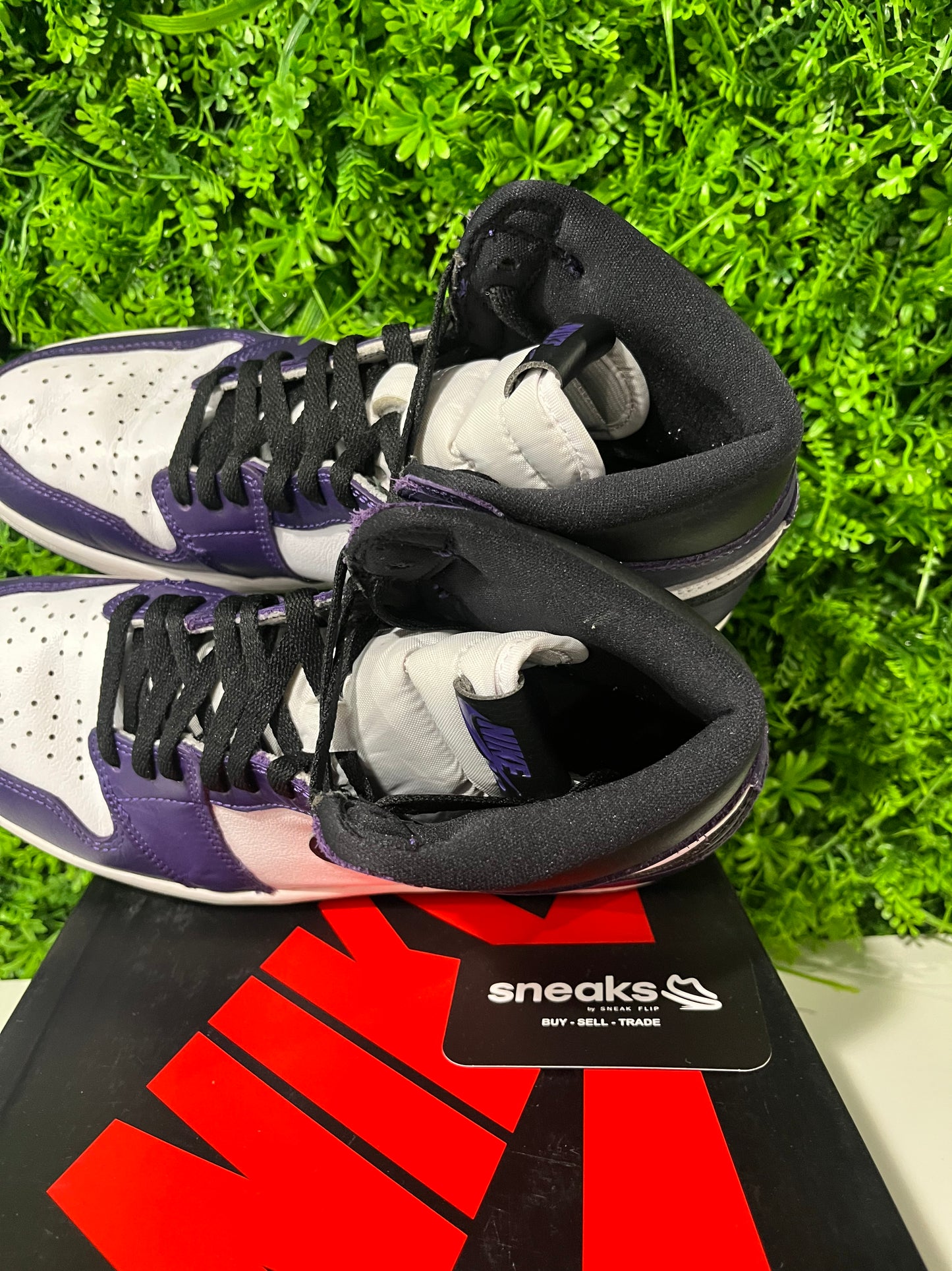 USED Air Jordan 1 Retro High OG Court Purple 2.0 555088-500 SIZE 9.5M OG ALL #1