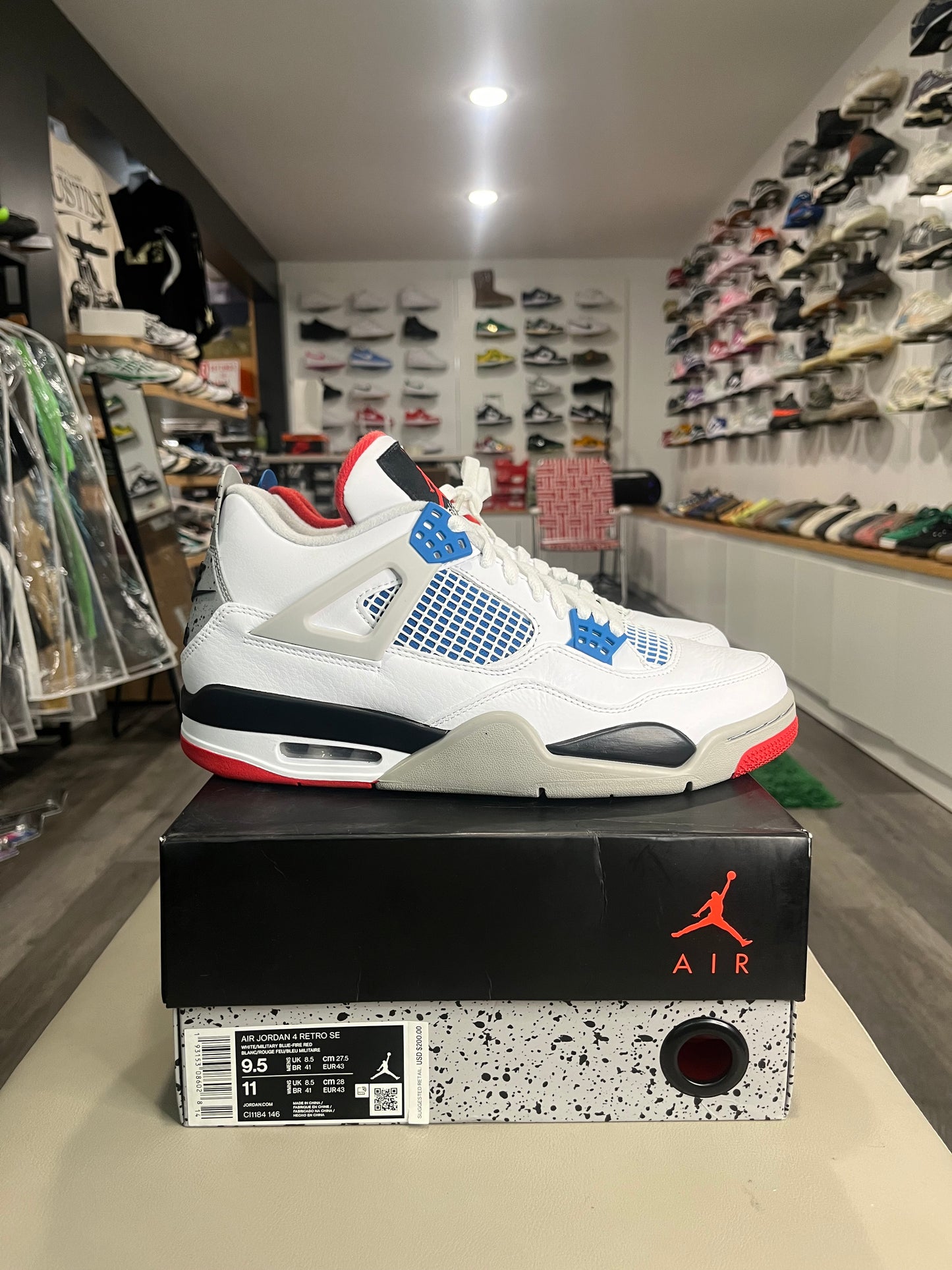 Air Jordan 4 Retro SE What The 4 CI1184-146 SIZE 9.5M USED