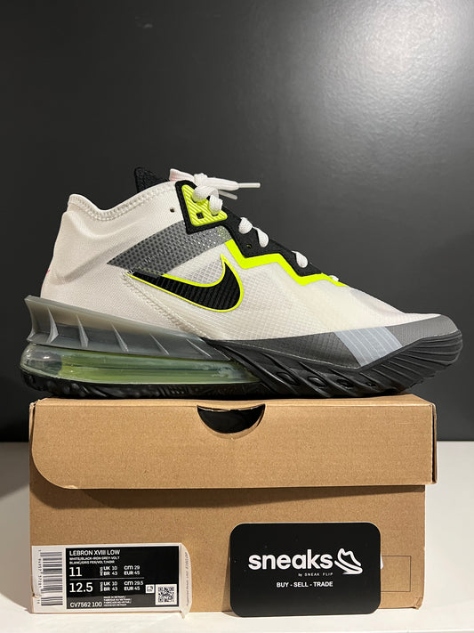 NEW LeBron 18 Low Air Max 95 Greedy CV7562-100 SIZE 11M OG ALL JY25-185