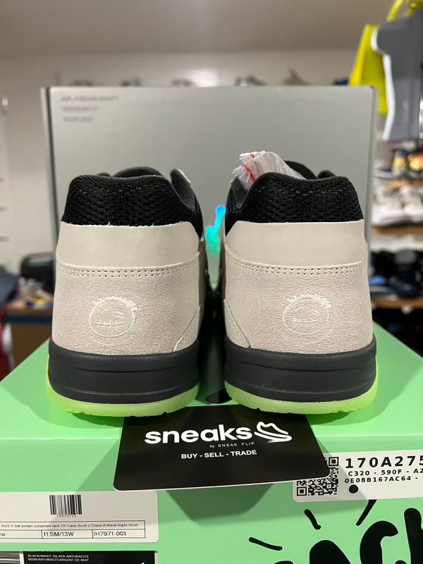 NEW SIZE 11.5M Jordan Jumpman Jack TR Travis Scott x Chase B Black Night Silver