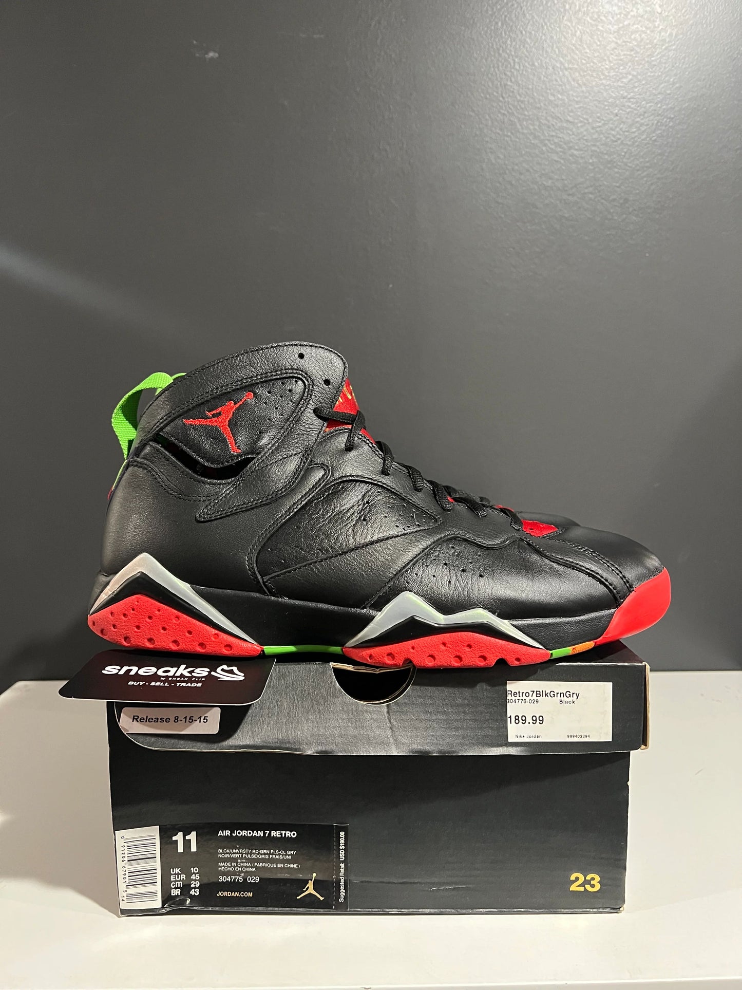 Jordan 7 Retro Marvin the Martian - Used