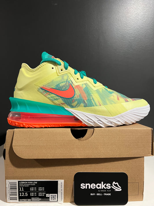 NEW LeBron 18 Low LeBronold Palmer CV7562-300 SIZE 11M OG ALL JY25-187