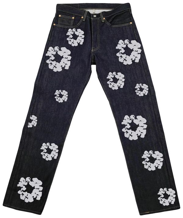 NEW Levi's x Denim Tears The Cotton Wreath Selvedge Jean Raw Indigo