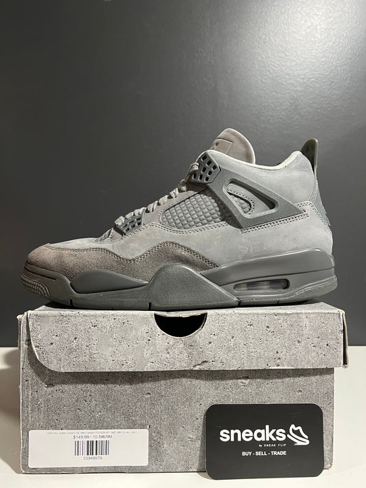 USED Air Jordan 4 Retro SE Wet Cement FQ7928-001 SIZE 9M OG ALL AG25-205