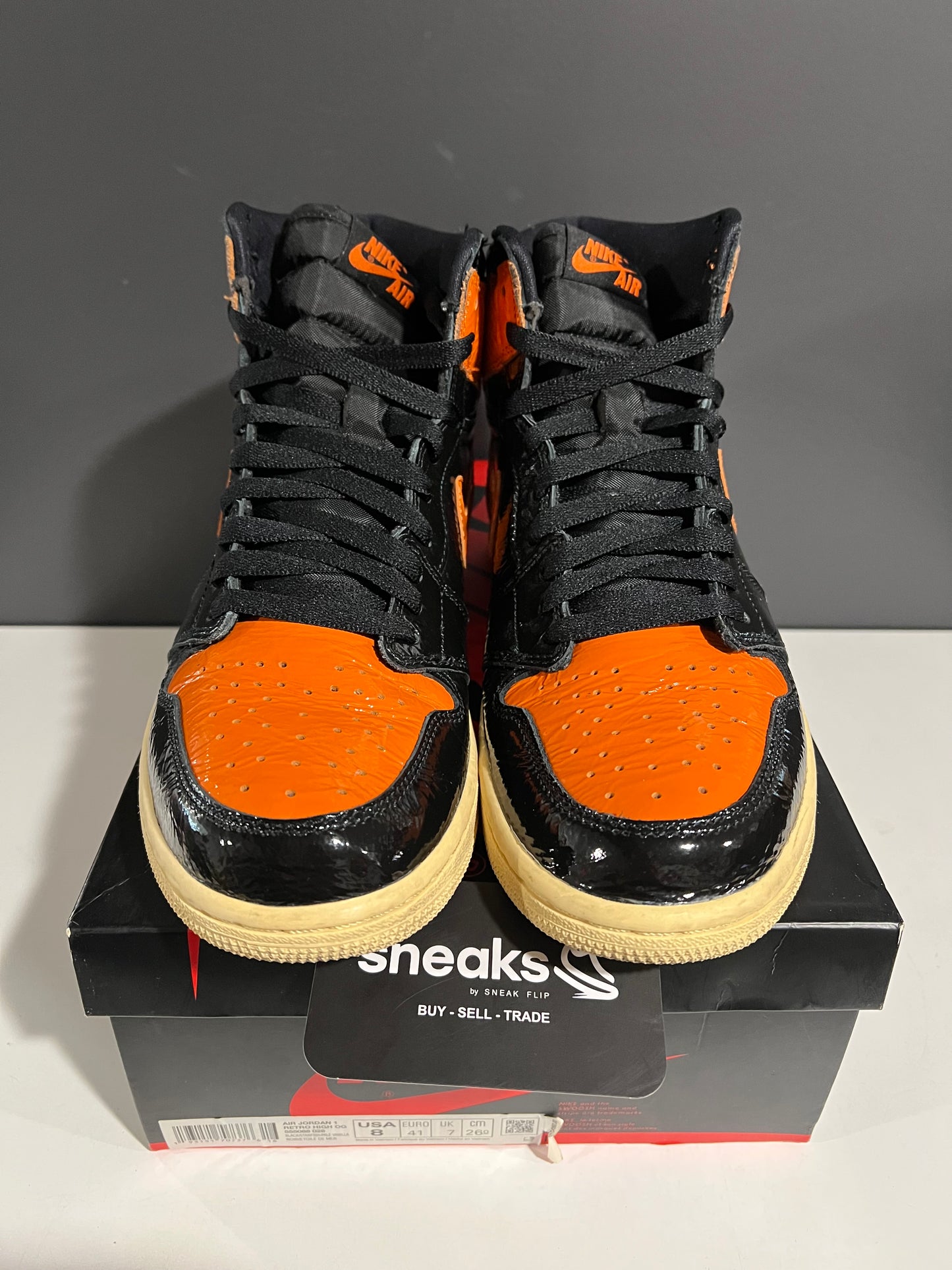USED Air Jordan 1 Retro High OG Shattered Backboard 3.0 555088-028 SIZE 8M OG ALL AG25-133