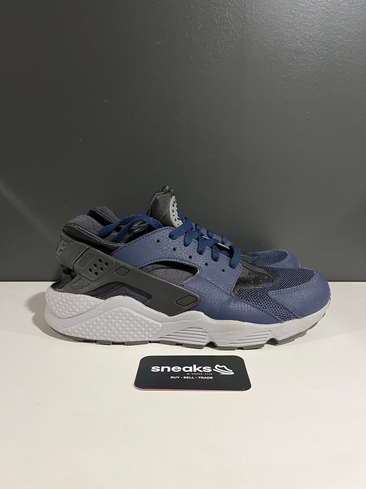 USED Air Huarache Midnight Navy 318429-409 SIZE 11M NO BOX AG25-105