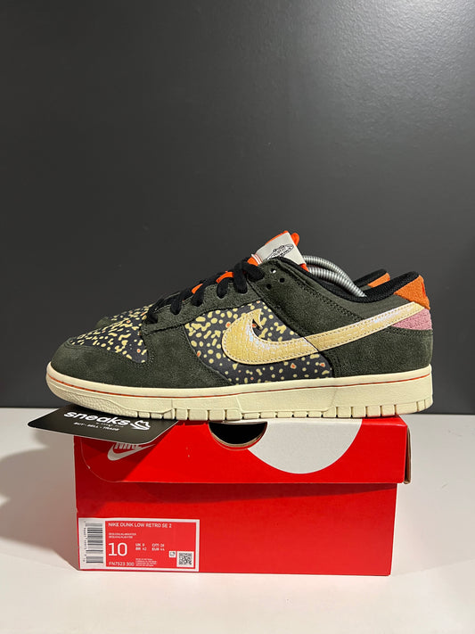 USED Dunk Low SE Gone Fishing Rainbow Trout FN7523-300 SIZE 10M OG ALL AG25-47