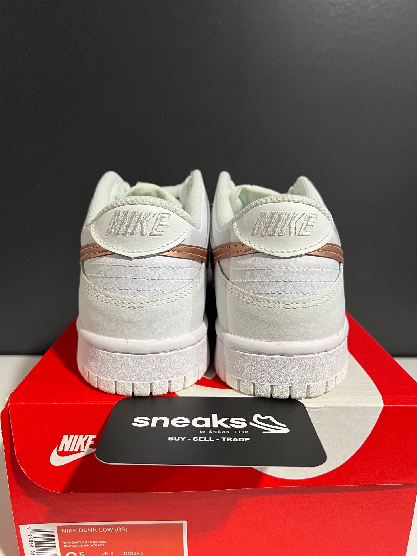 NEW Nike Dunk Low Grade School Two‑Toned Grey DH9765-100 SIZE 6.5Y OG ALL JY25-218