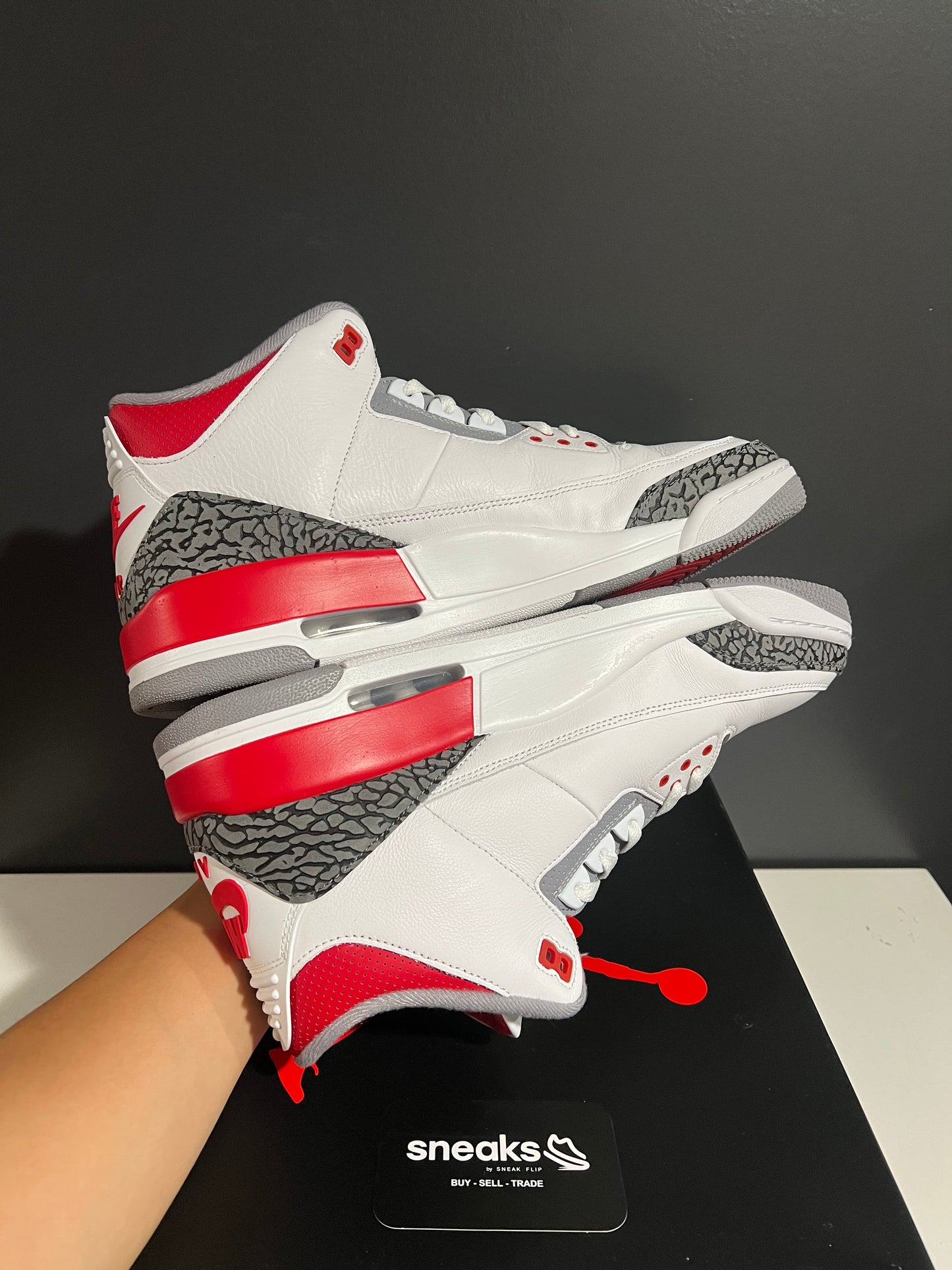 USED Air Jordan 3 Retro Fire Red 2022 DN3707-160 SIZE 13M OG ALL AG25-13