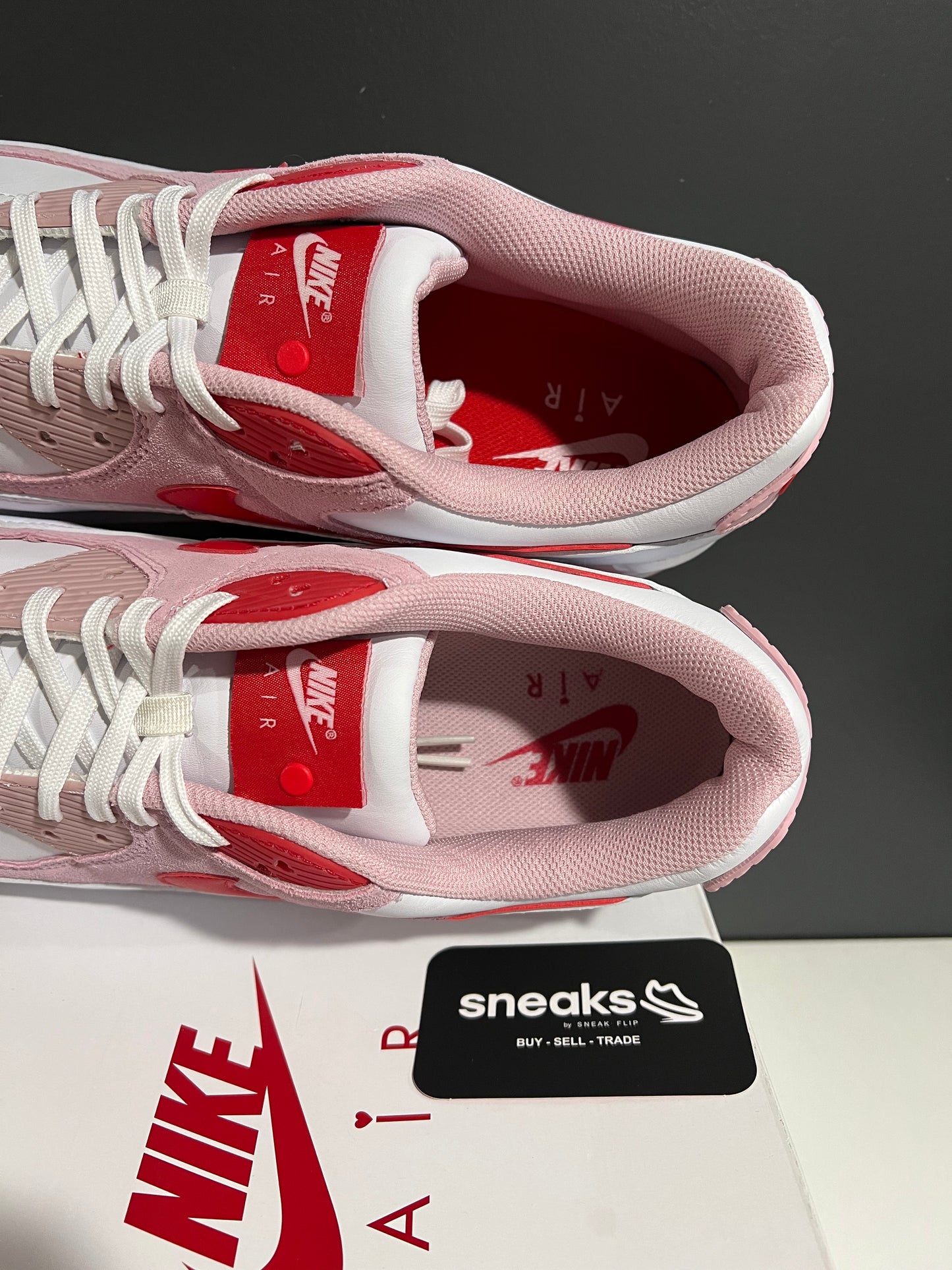 USED Wmns Air Max 90 Love Letter DD8029-100 SIZE 14M OG ALL