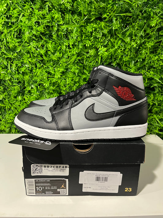 USED Air Jordan 1 Mid Shadow 554724-096 SIZE 10.5M OG ALL