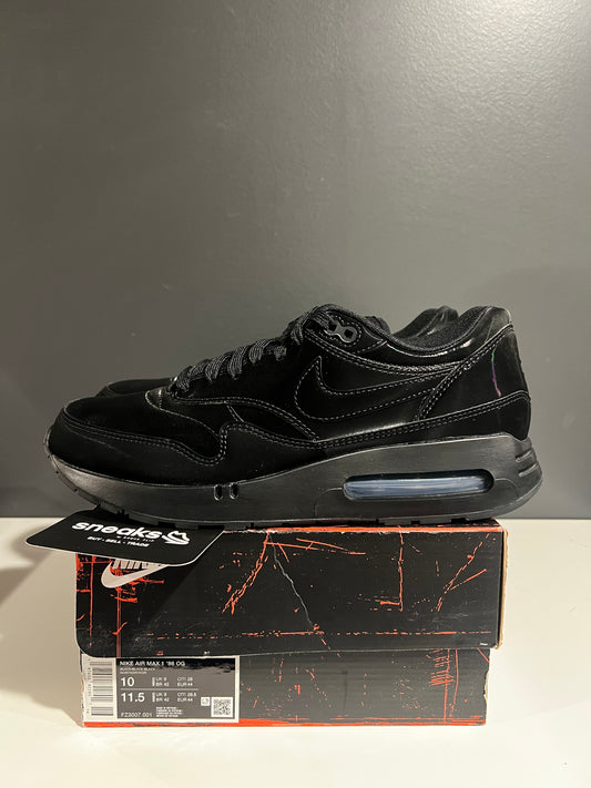 USED Nike Air Max 1 ’86 OG Black Cat FZ3007-001 SIZE 10M OG ALL JY25-243