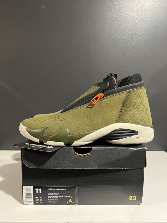 NEW Jordan Jumpman Z Olive Canvas AQ9119-300 SIZE 11M OG ALL AG25-64