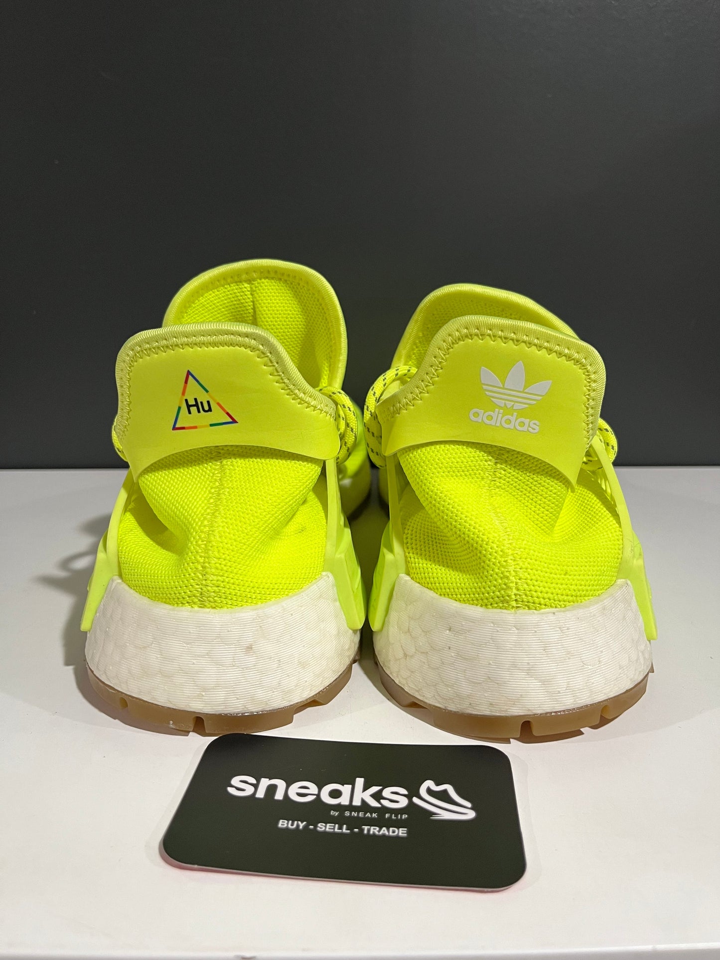 adidas NMD Hu Trail Pharrell Now Is Her Time Solar Yellow - Used
