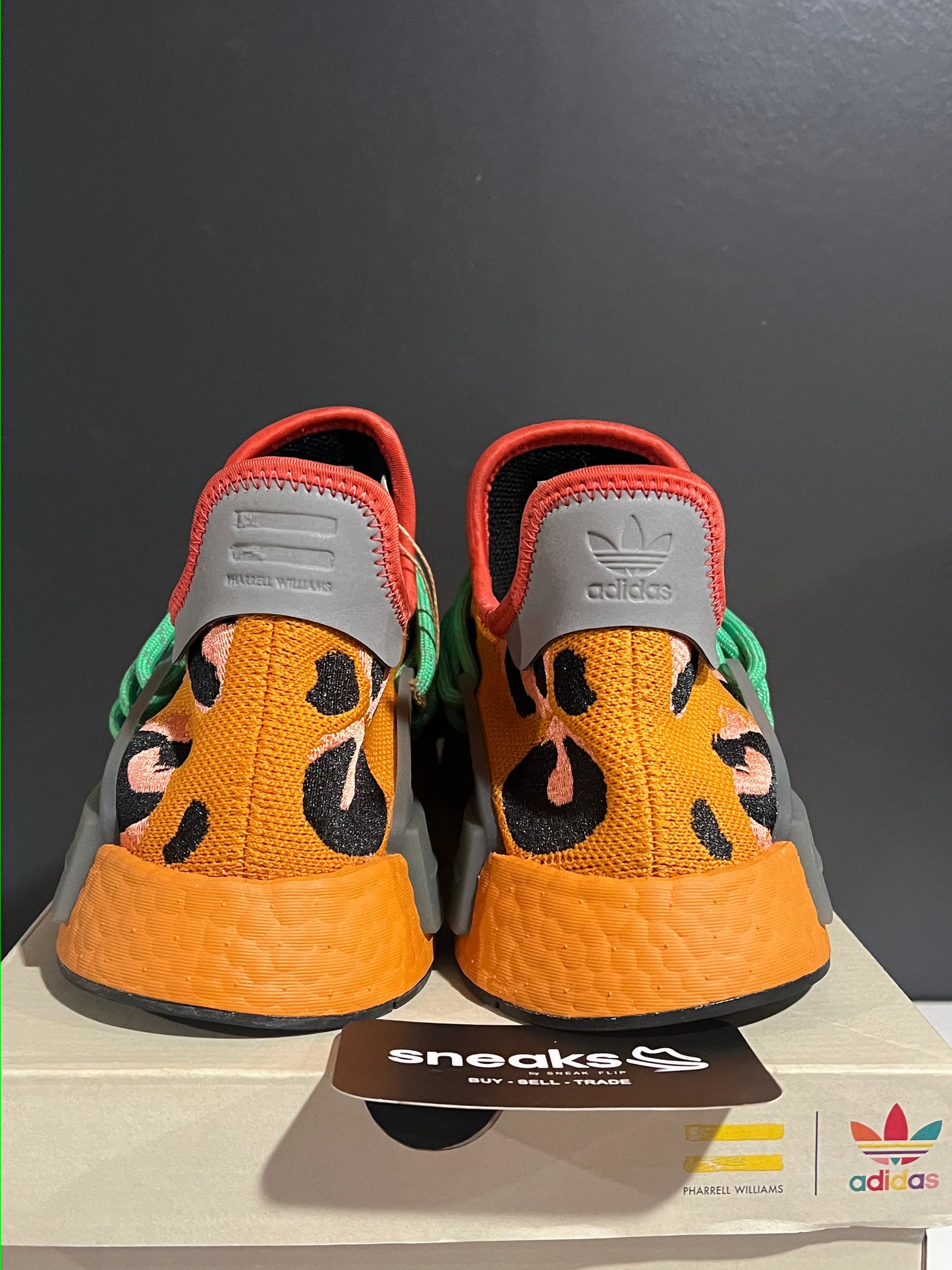 adidas NMD Hu Pharrell Animal Print Leopard Pulse Amber