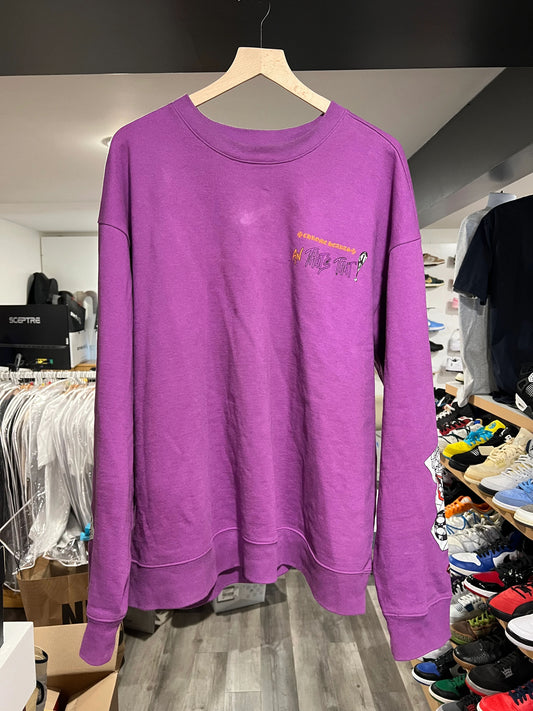 Chrome Hearts Matty Boy Thats That Crewneck Sweatshirt Purple
