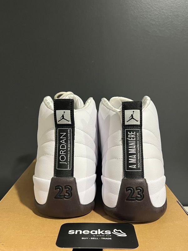 USED SIZE 11.5M Jordan 12 Retro SP A Ma Maniére White (Women's) - Used