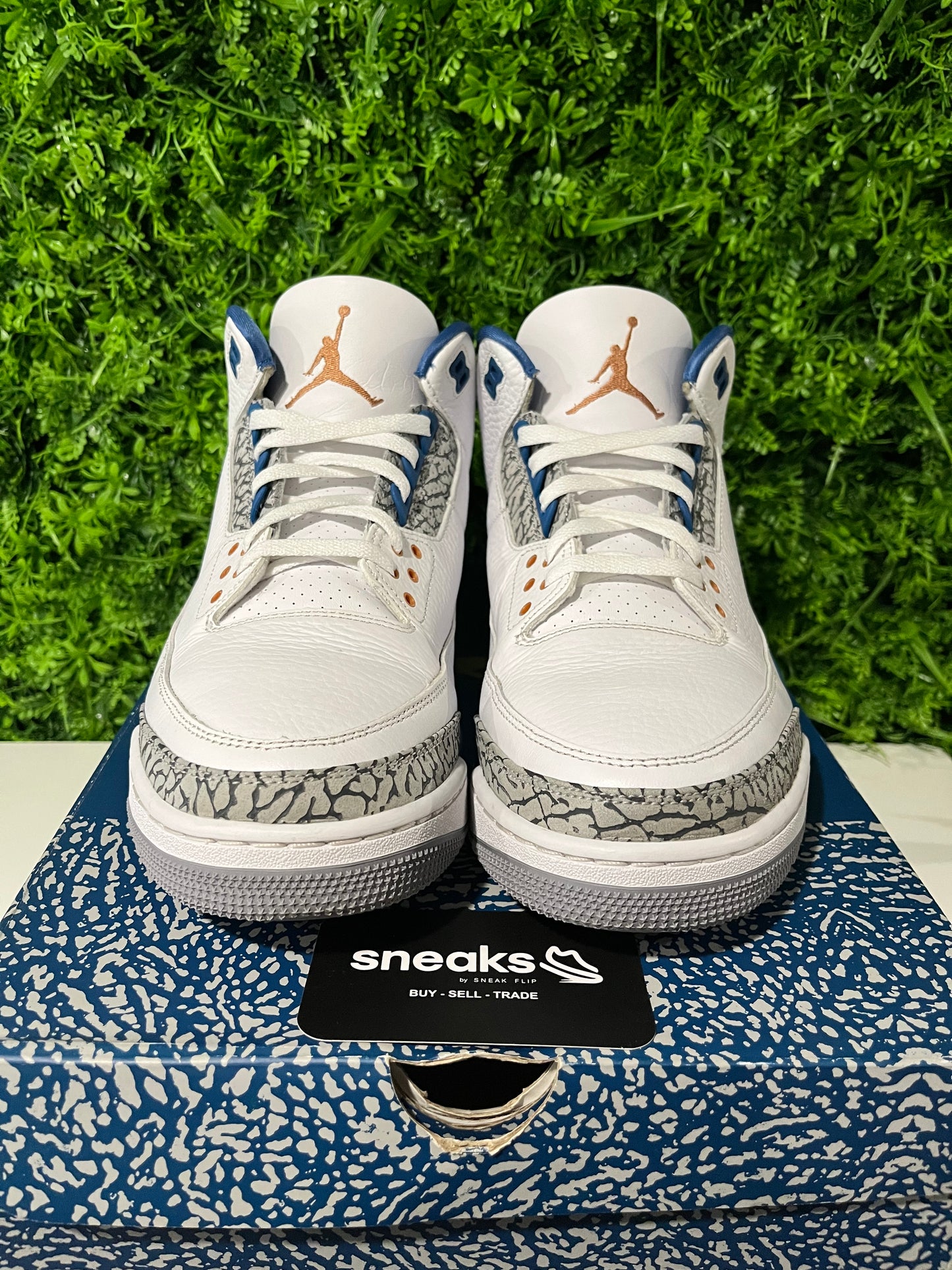 USED Air Jordan 3 Retro Washington Wizards CT8532-148 SIZE 13M OG ALL