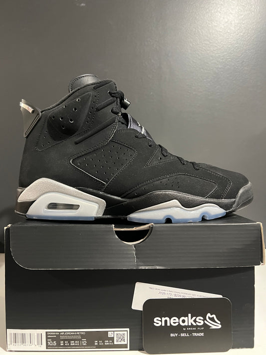 TRIED ON Air Jordan 6 Retro Chrome DX2836-001 SIZE 10.5M Damaged Box JY25-173